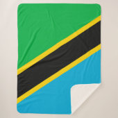 Tansania-Flagge Sherpadecke (Vorderseite)