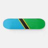 Tansania-Flagge Skateboard (Horizontal)
