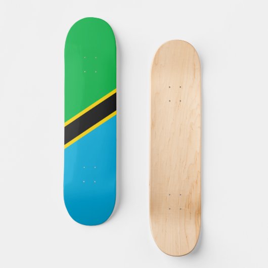 Tansania-Flagge Skateboard (Vorderseite)