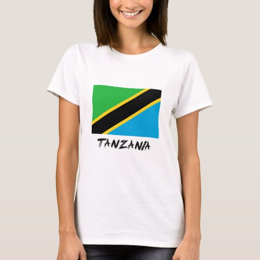 Tansania-Flagge T-Shirt (Vorderseite)