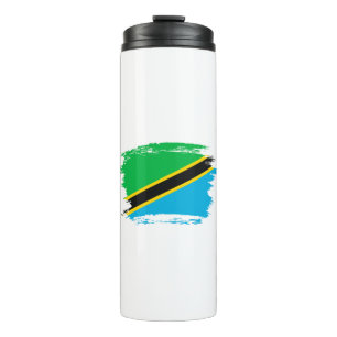 Tansania-Flagge Thermosbecher