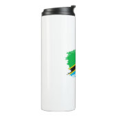 Tansania-Flagge Thermosbecher (Nach links gedreht)