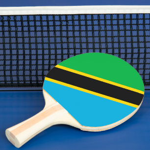 Tansania-Flagge Tischtennis Schläger