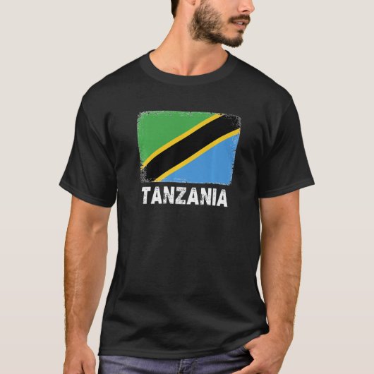 Tansania Flagge Unterstützung Tansanias Menschen F T-Shirt (Vorderseite)