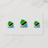 Tansania-Flaggen-Karte 2,0 Visitenkarte (Rückseite)