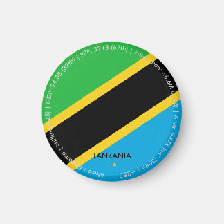 Tansania-Flaggen-Magnet Magnet