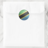Tansania Glossy Circle Flag Runder Aufkleber (Tasche)