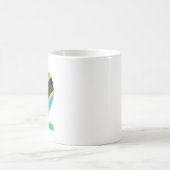 Tansania Herzenflagge Kaffeetasse (Mittel)