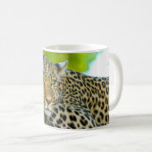 Tansania Leopard Tasse (VorderseiteRechts)