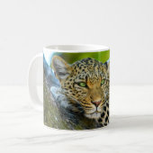 Tansania Leopard Tasse (Vorderseite Links)