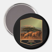Tansania Magnet (Vorderseite/Rückseite)
