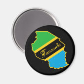 Tansania Magnet (Vorderseite/Rückseite)