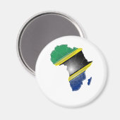 Tansania Magnet (Vorderseite/Rückseite)