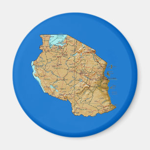 Tansania Map Magnet
