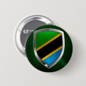 Tansania Metallic Emblem Button (Vorne & Hinten)