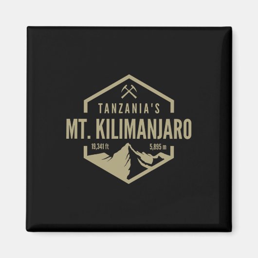 Tansania Mt. Kilimandscharo Magnet (Vorne)
