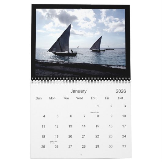 Tansania Odyssey Calendar Kalender (Jan 2026)