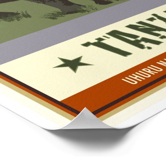 Tansania Poster (Ecke)