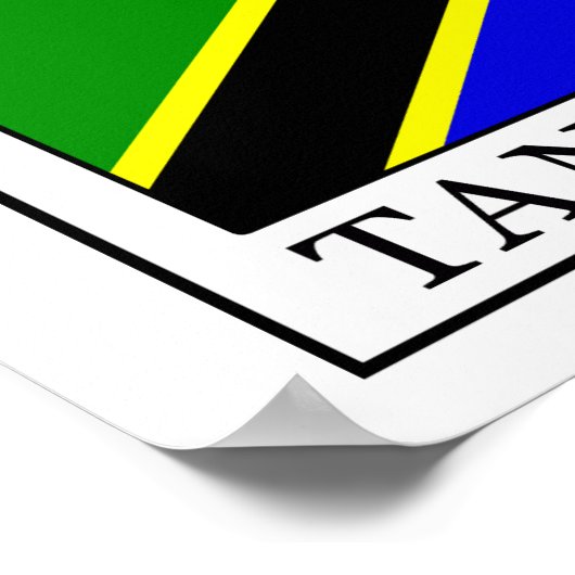 Tansania Poster (Ecke)