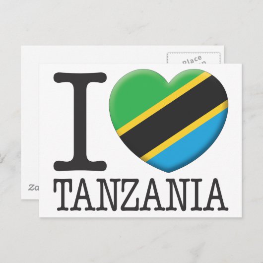 Tansania Postkarte (Vorne/Hinten)