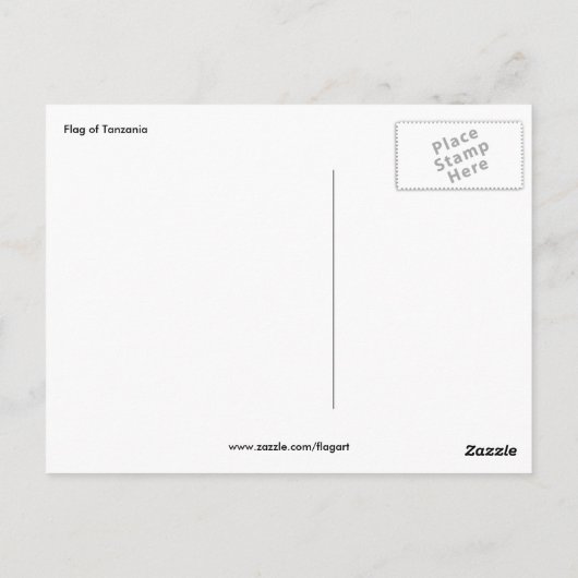 Tansania Postkarte (Rückseite)