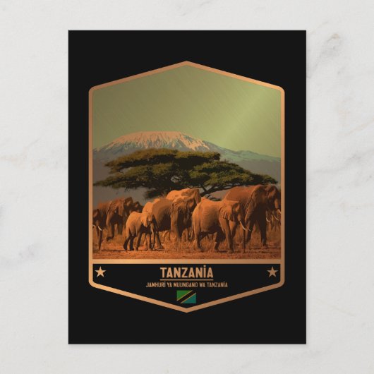 Tansania Postkarte (Vorderseite)