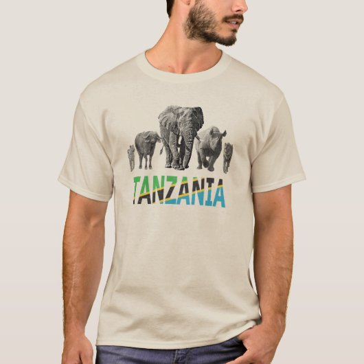 Tansania Pride Big 5 Wildlife for Tansania Fans T-Shirt (Vorderseite)