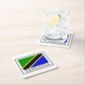 Tansania Rechteckiger Pappuntersetzer (Vor Ort)