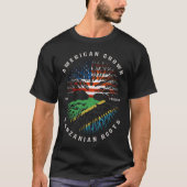 Tansania Roots Tansania Flag T-Shirt (Vorderseite)