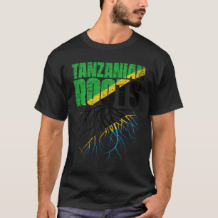 Tansania Roots Tansania Heritage Flag T-Shirt