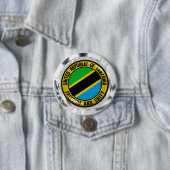 Tansania Round Emblem Button (Beispiel)