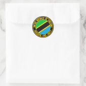 Tansania Round Emblem Runder Aufkleber (Tasche)