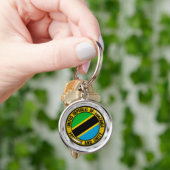 Tansania Round Emblem Schlüsselanhänger (Hand)