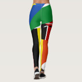 Tansania Ruanda Burundi Südsudan Uganda Kenia Leggings (Rückseite)