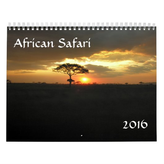 Tansania-Safari-Kalender 2016 Kalender (Titelbild)