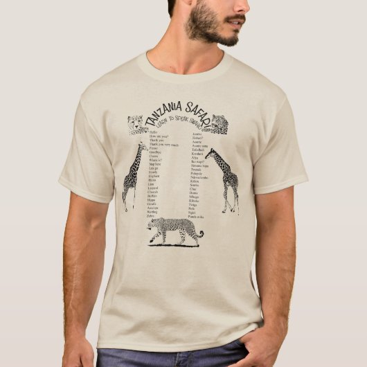 Tansania-Safari T-Shirt (Vorderseite)
