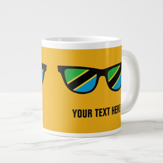 Tansania Shades benutzerdefinierte Tasse (Vorderseite Rechts)