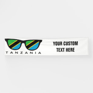 Tansania Shades benutzerdefinierte Text- und Farbb Banner