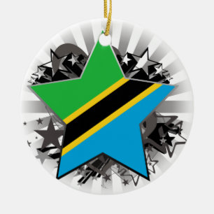 Tansania-Stern Keramikornament