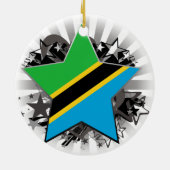 Tansania-Stern Keramikornament (Hinten)