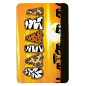 Tansania Sunset Safari Magnet (Vertikal)