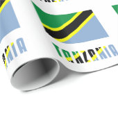 Tansania Tansania Fahne Geschenkpapier (Rolleneckpunkt)