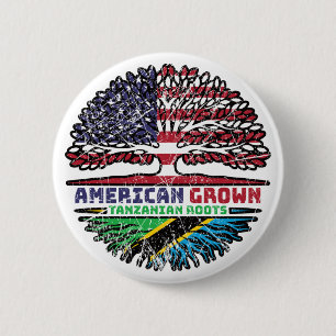 Tansania Tansania USA Vereinigte Staaten Staaten Button