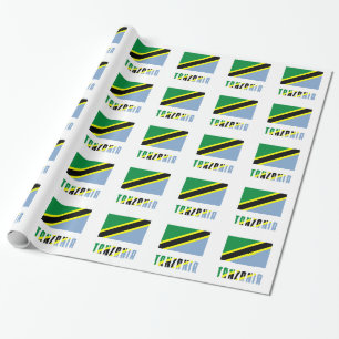 Tansania Tansanische Flagge Geschenkpapier