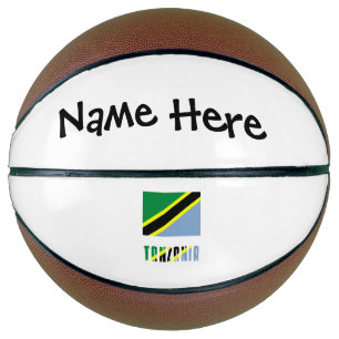 Tansania Tansanische Flagge Schwarz Personalisieru Basketball