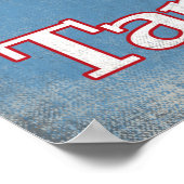 Tansania Vintage Tauchmaske Poster (Ecke)