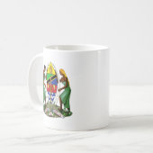 Tansania-Wappen Detail Kaffeetasse (Vorderseite Links)
