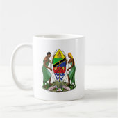 Tansania-Wappen Detail Kaffeetasse (Links)
