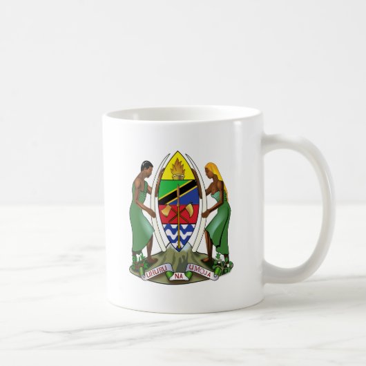 Tansania-Wappen Detail Kaffeetasse (Rechts)