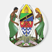 Tansania Wappen Magnet (Vorne)